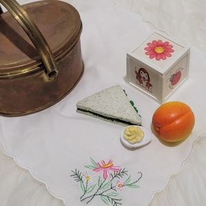 American Girl Samantha School Tea Tin Lunchbox and assorted accessories